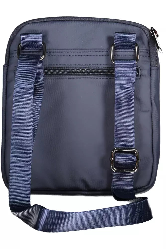 Aeronautica Militare Blue Polyester Men Shoulder Bag