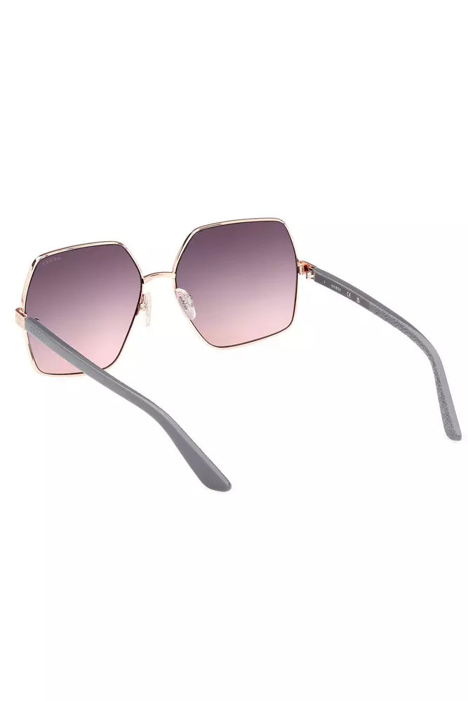 Guess Jeans Pink Metal Women Sunglass