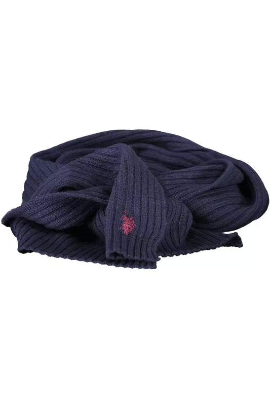 U.S. POLO ASSN. Blue Wool Men Scarf