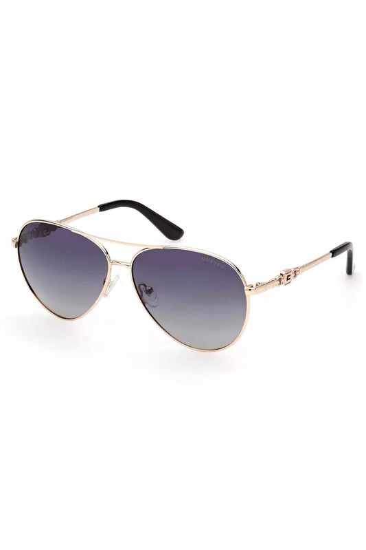 Guess Jeans Gold Metal Women Sunglass