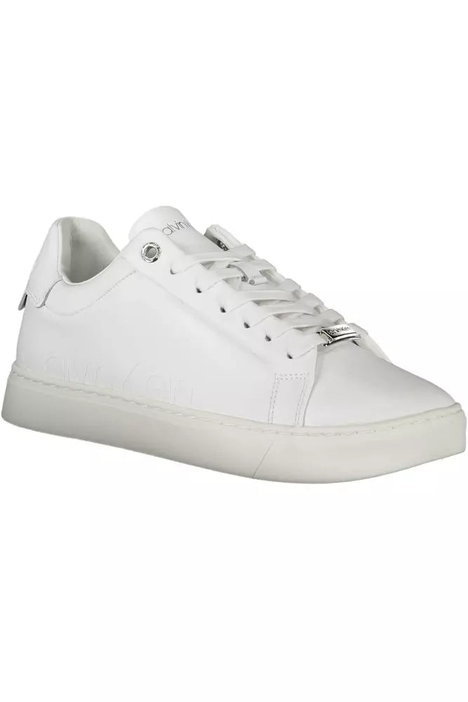 Calvin Klein White Leather Women Sneaker