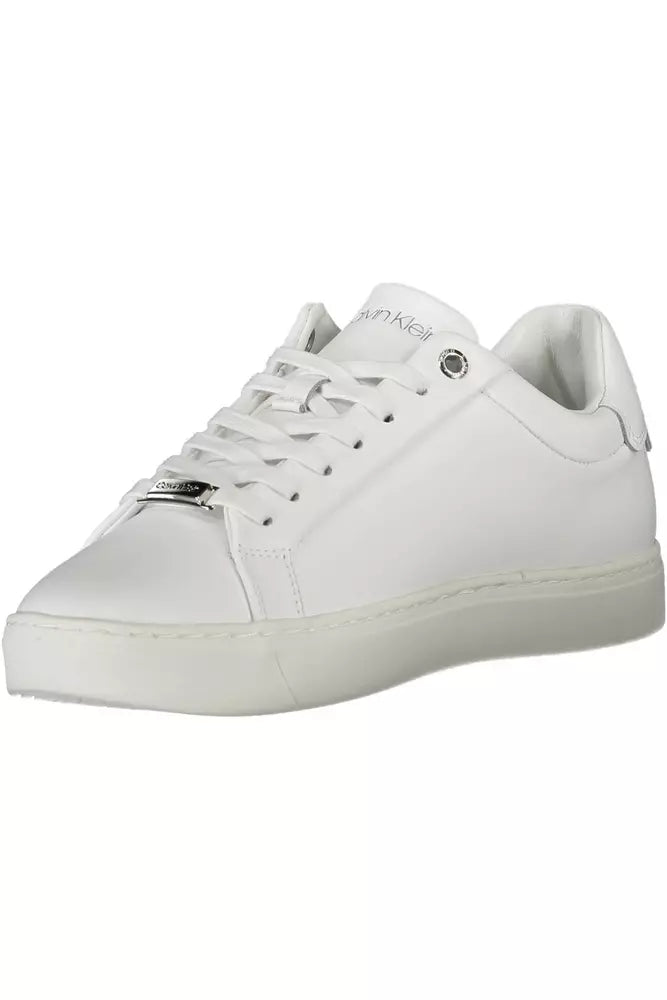 Calvin Klein White Leather Women Sneaker