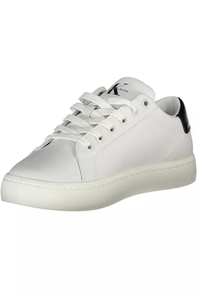 Calvin Klein White Leather Women Sneaker