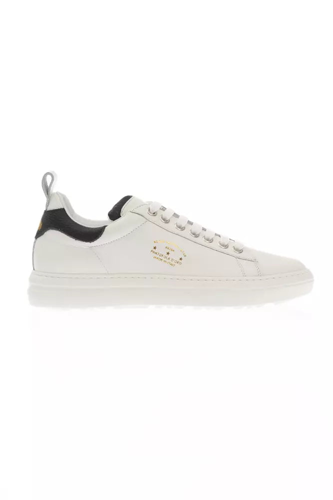 Pantofola D'Oro Sleek Monochrome Leather Sneakers