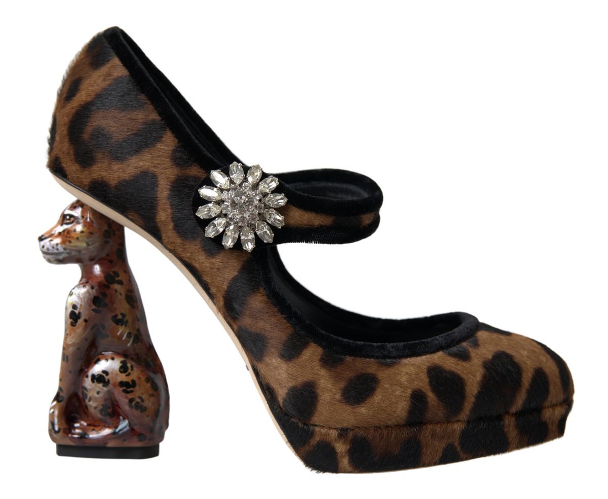 Dolce & Gabbana Elegant Leopard Heel Pumps for Chic Sophistication