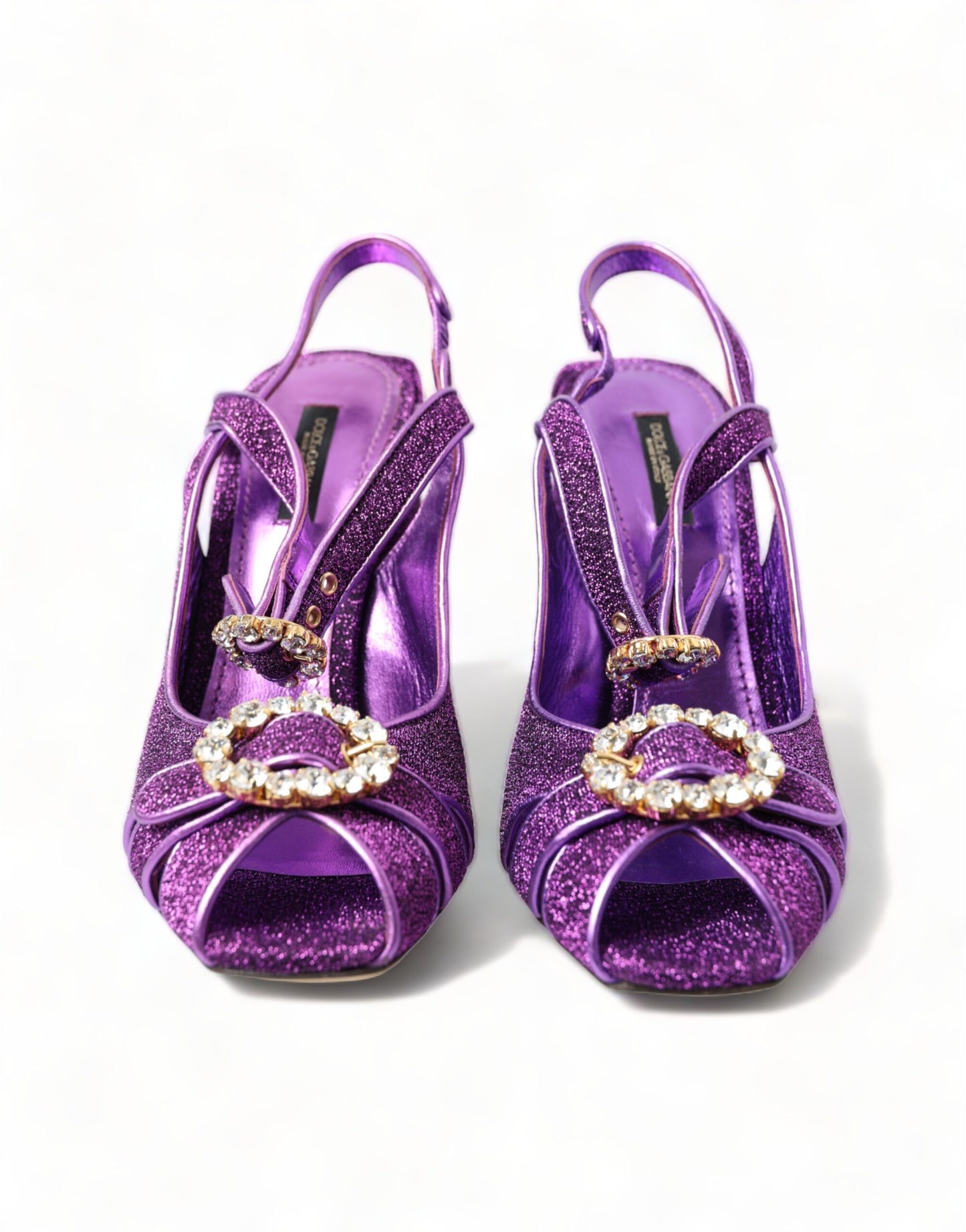 Dolce & Gabbana Regal Purple Ankle Strap Heels