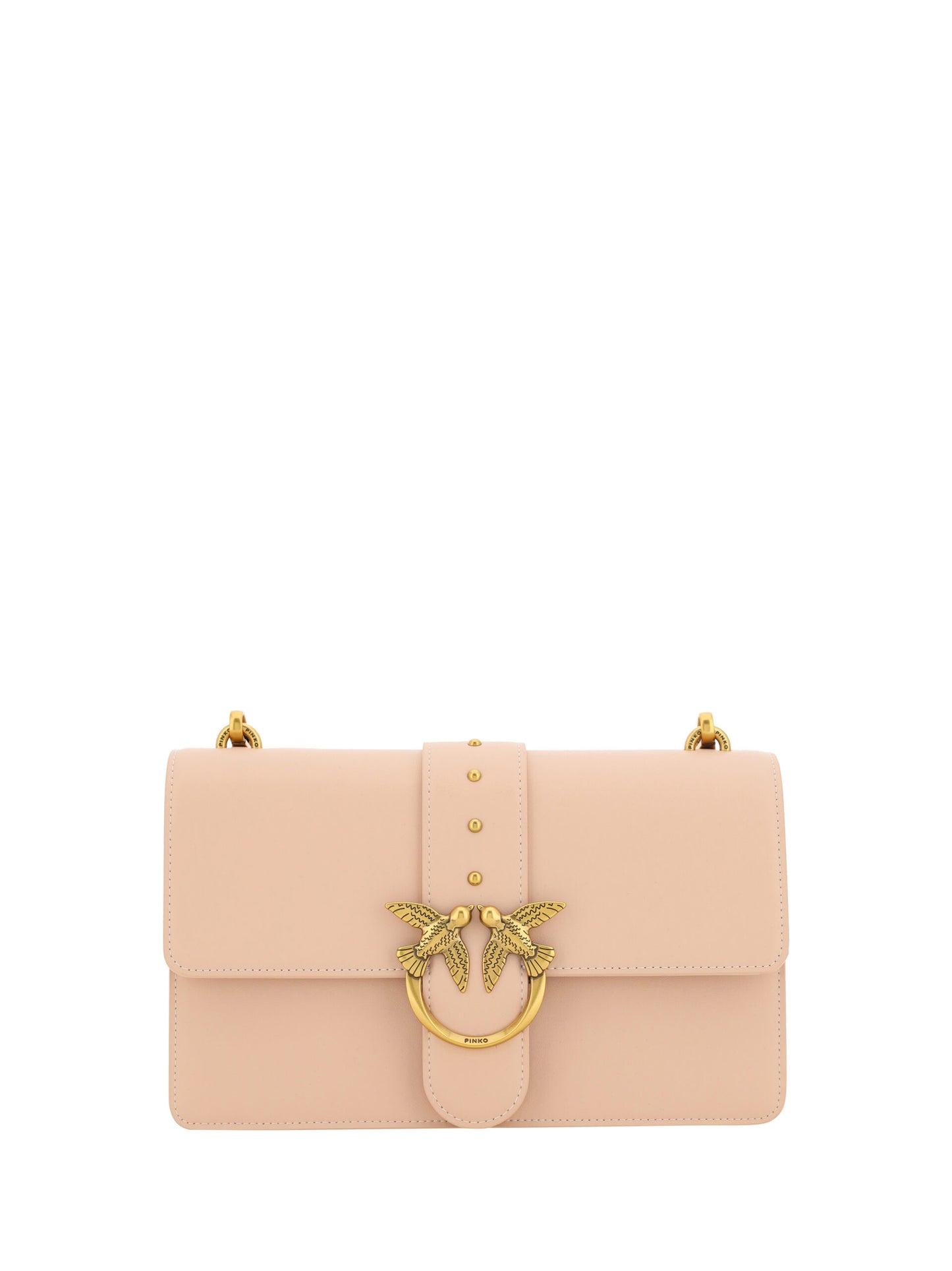 PINKO Chic Cipria Pink Classic Shoulder Bag