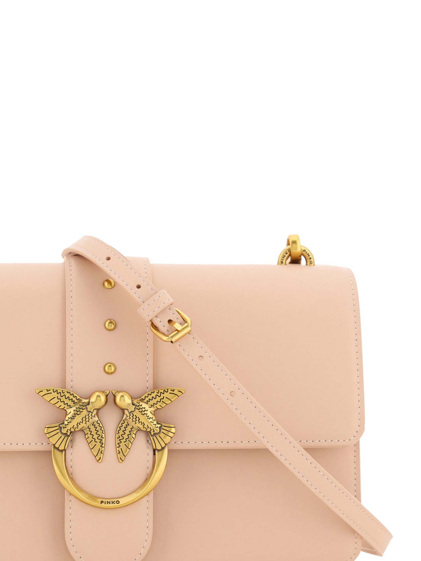 PINKO Chic Cipria Pink Classic Shoulder Bag