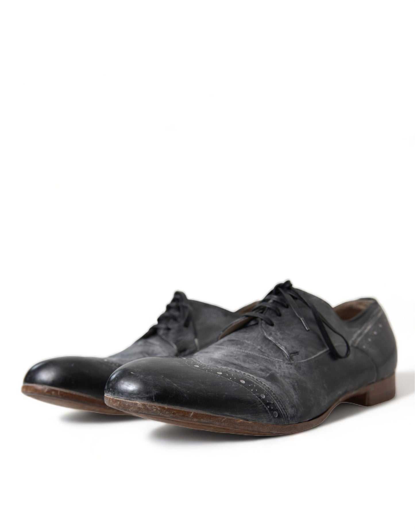 Dolce & Gabbana Elegant Leather Derby Dress Shoes