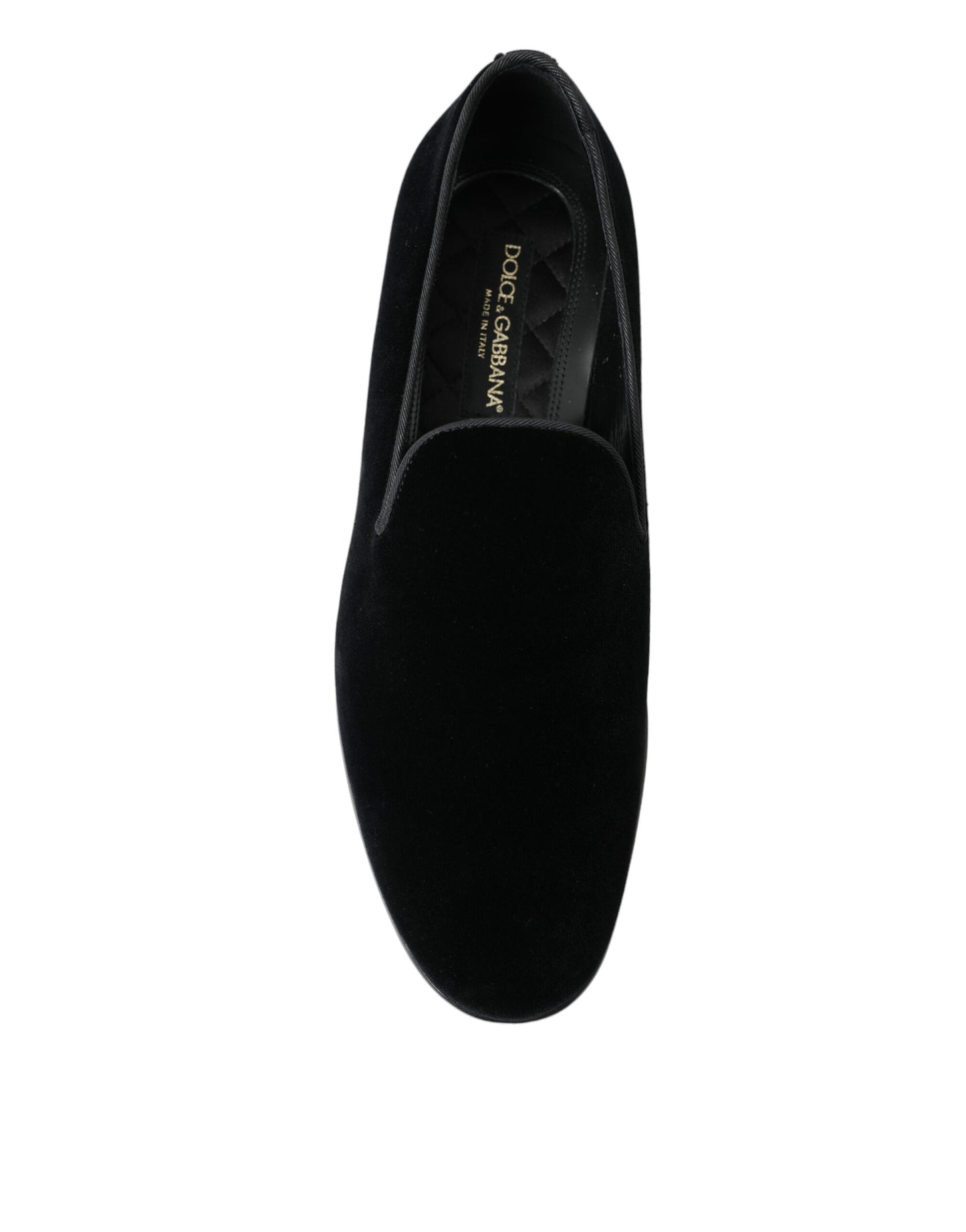 Dolce & Gabbana Elevated Black Velvet Loafers for Men