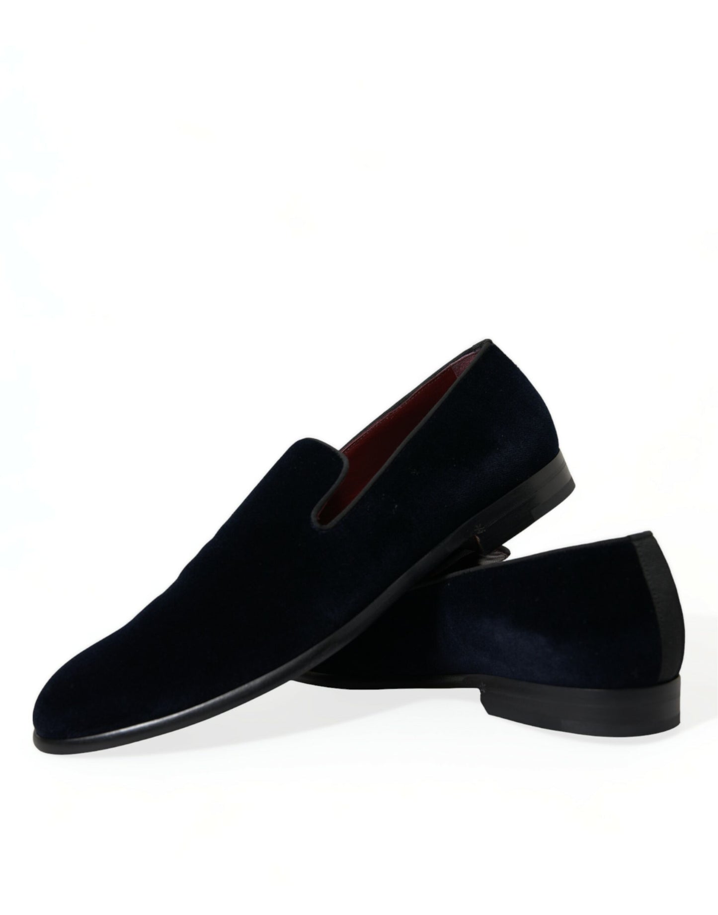 Dolce & Gabbana Elegant Black Velvet Loafers for Men