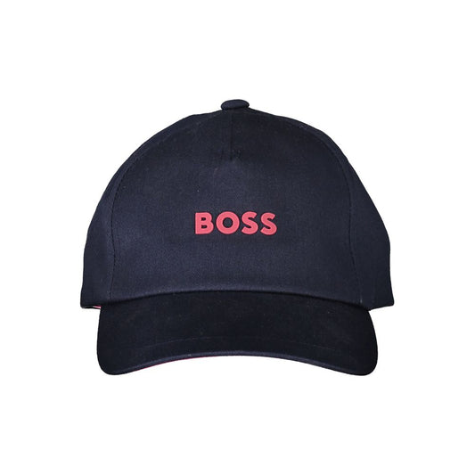 Hugo Boss Blue Cotton Men Cap