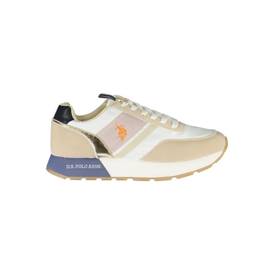 U.S. POLO ASSN. "White Polyester Women Sneaker"