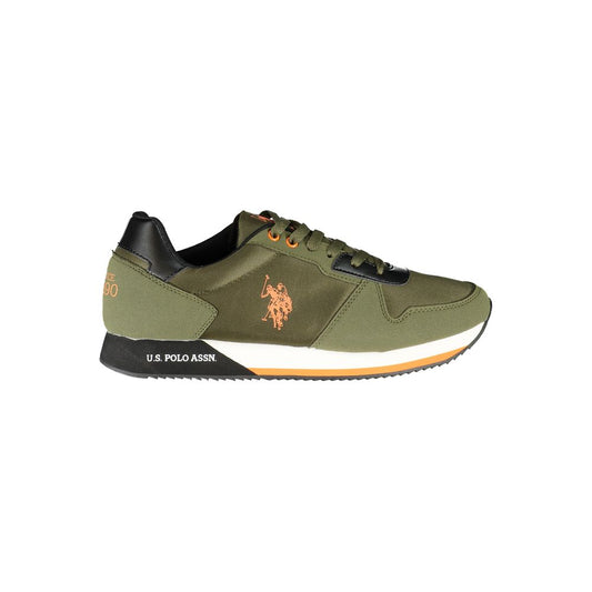 U.S. POLO ASSN. Green Polyester Men Sneaker