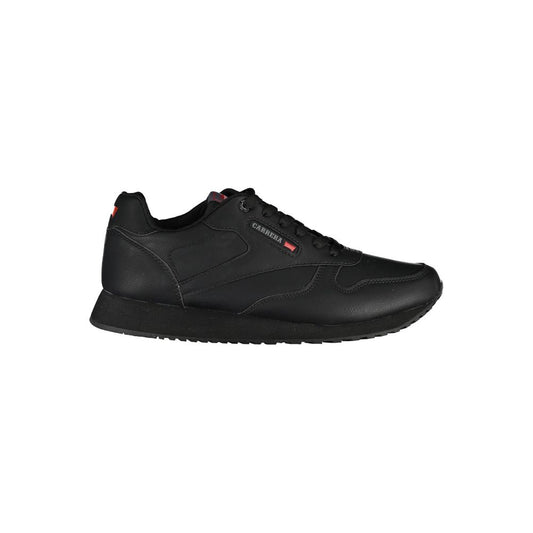 Carrera Sleek Black Sports Sneakers with Contrasting Accents