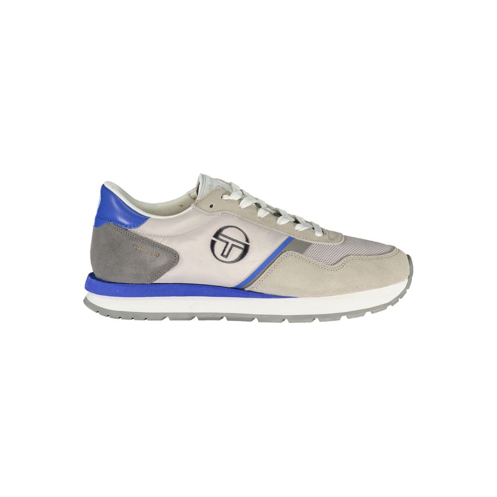 Sergio Tacchini Grey Viareggio Sneakers with Embroidered Details