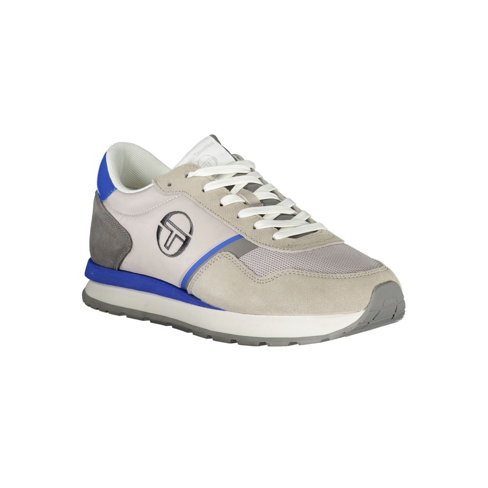 Sergio Tacchini Grey Viareggio Sneakers with Embroidered Details