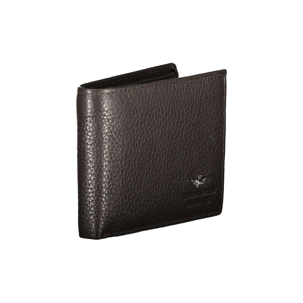 Aeronautica Militare Elegant Dual-Compartment Leather Wallet