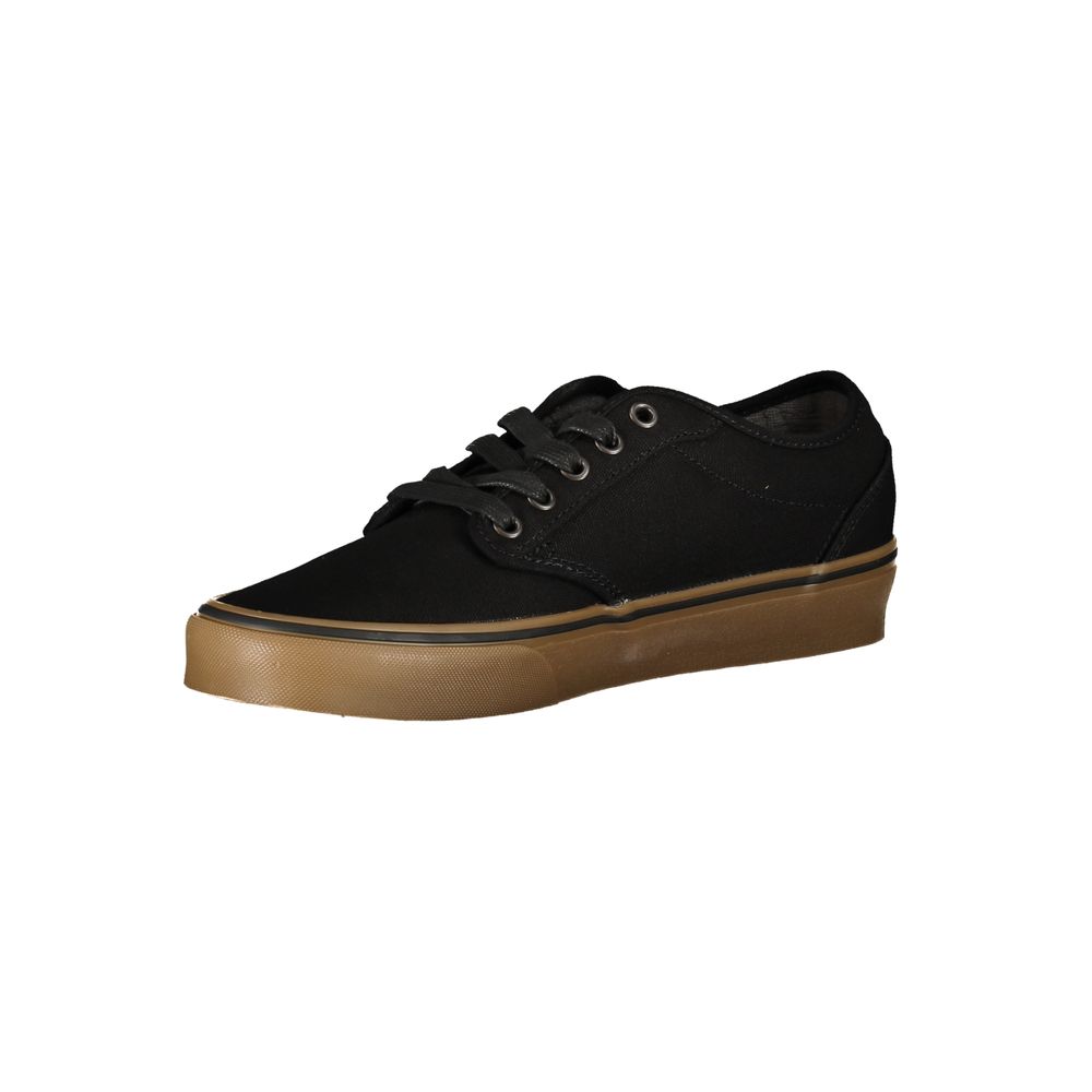 Vans Sleek Black Lace-Up Sports Sneakers