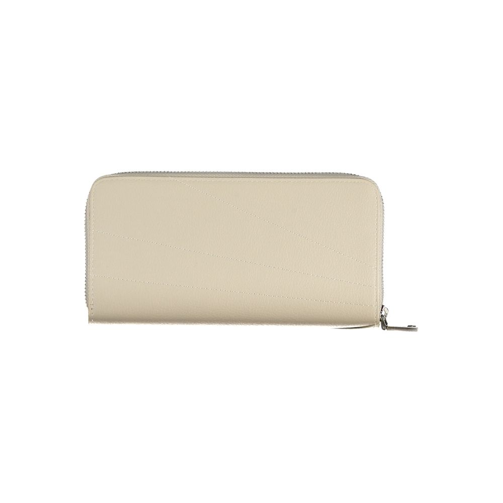 Desigual Elegant White Polyethylene Wallet