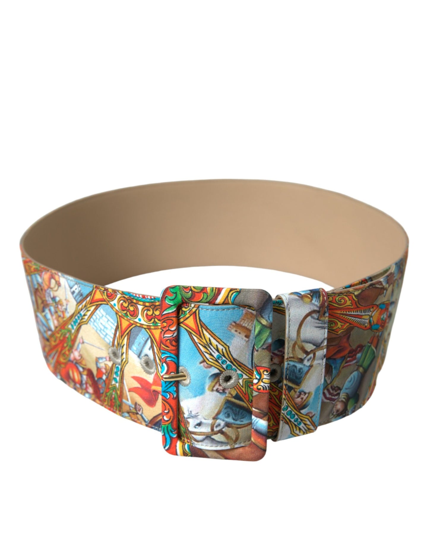 Dolce & Gabbana Elegant Multicolor Fabric Waist Belt