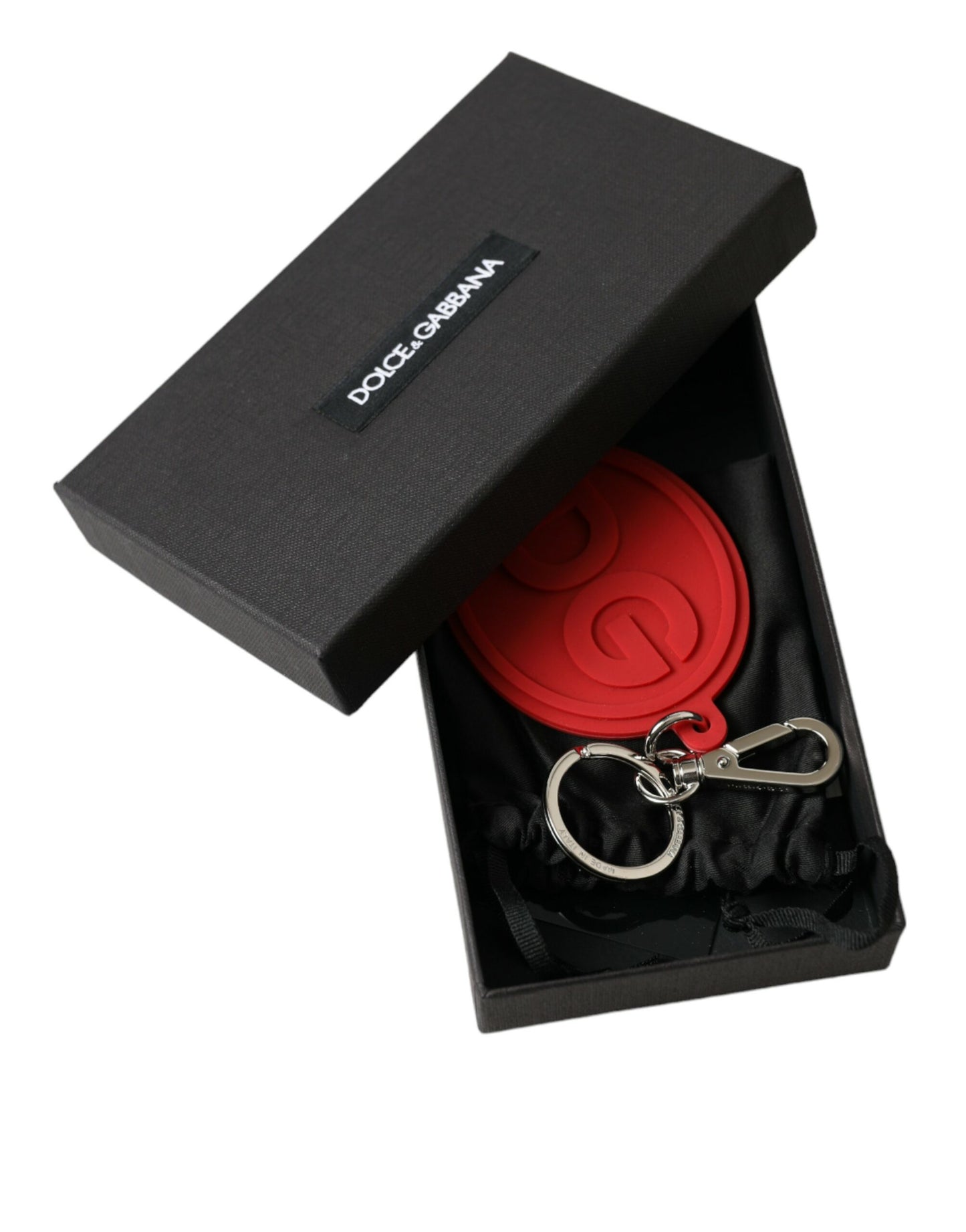 Dolce & Gabbana Elegant Red Trifold Key Holder Case