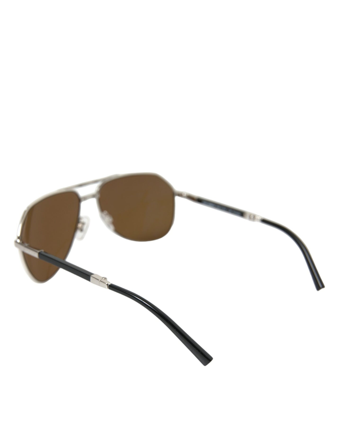 Dolce & Gabbana Sleek Silver Metal Sunglasses for Men