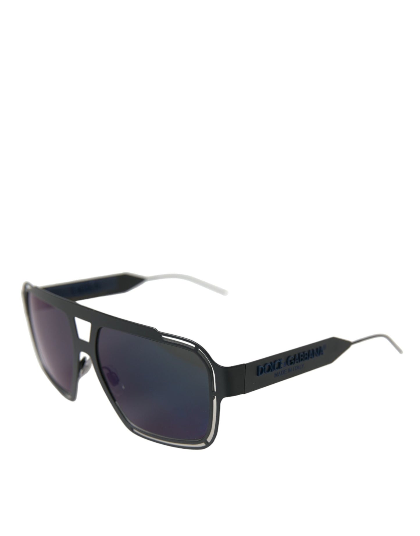 Dolce & Gabbana Elegant Black Full Rim Designer Sunglasses