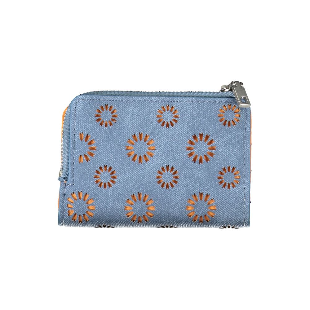 Desigual Light Blue Polyester Wallet