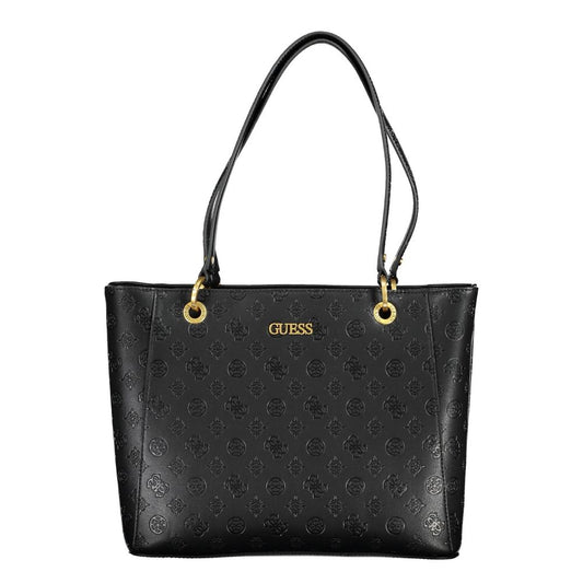 Guess Jeans Black Polyethylene Handbag