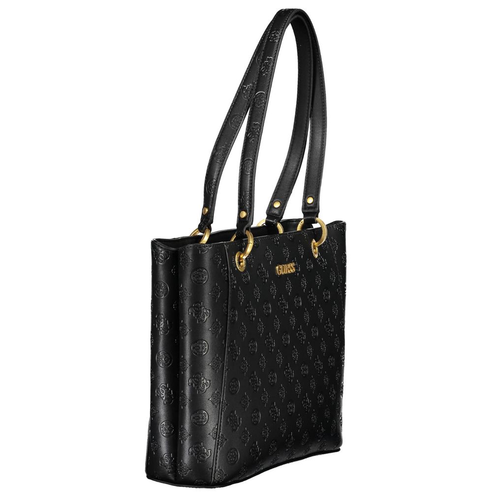 Guess Jeans Black Polyethylene Handbag