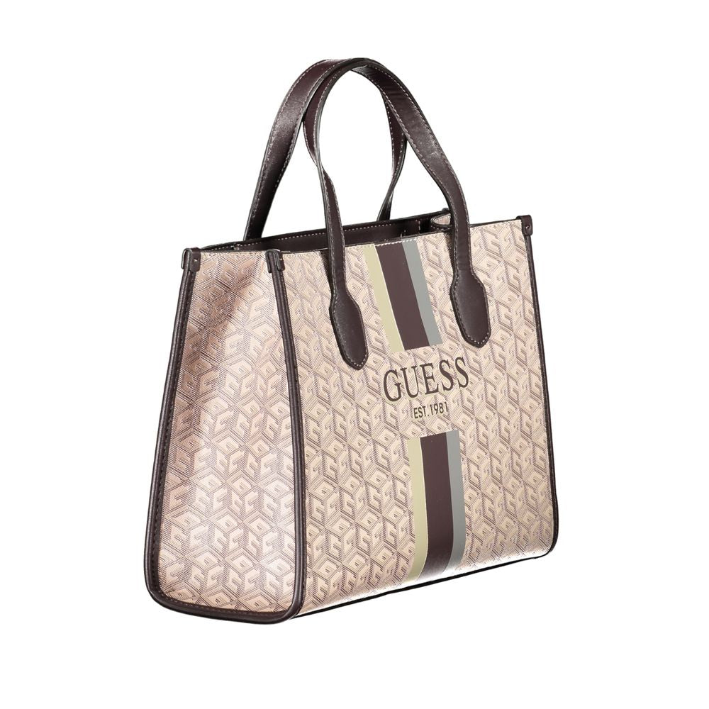 Guess Jeans Brown Polyethylene Handbag