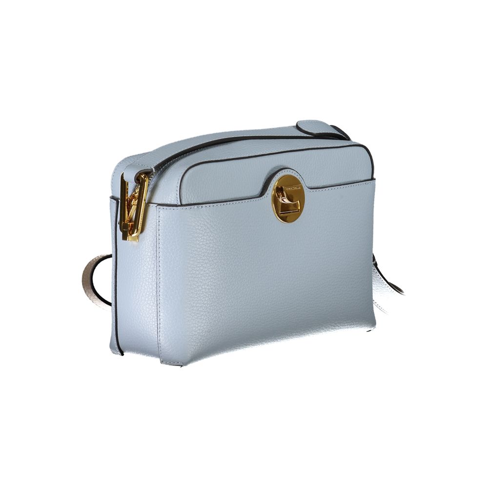 Coccinelle Light Blue Leather Handbag