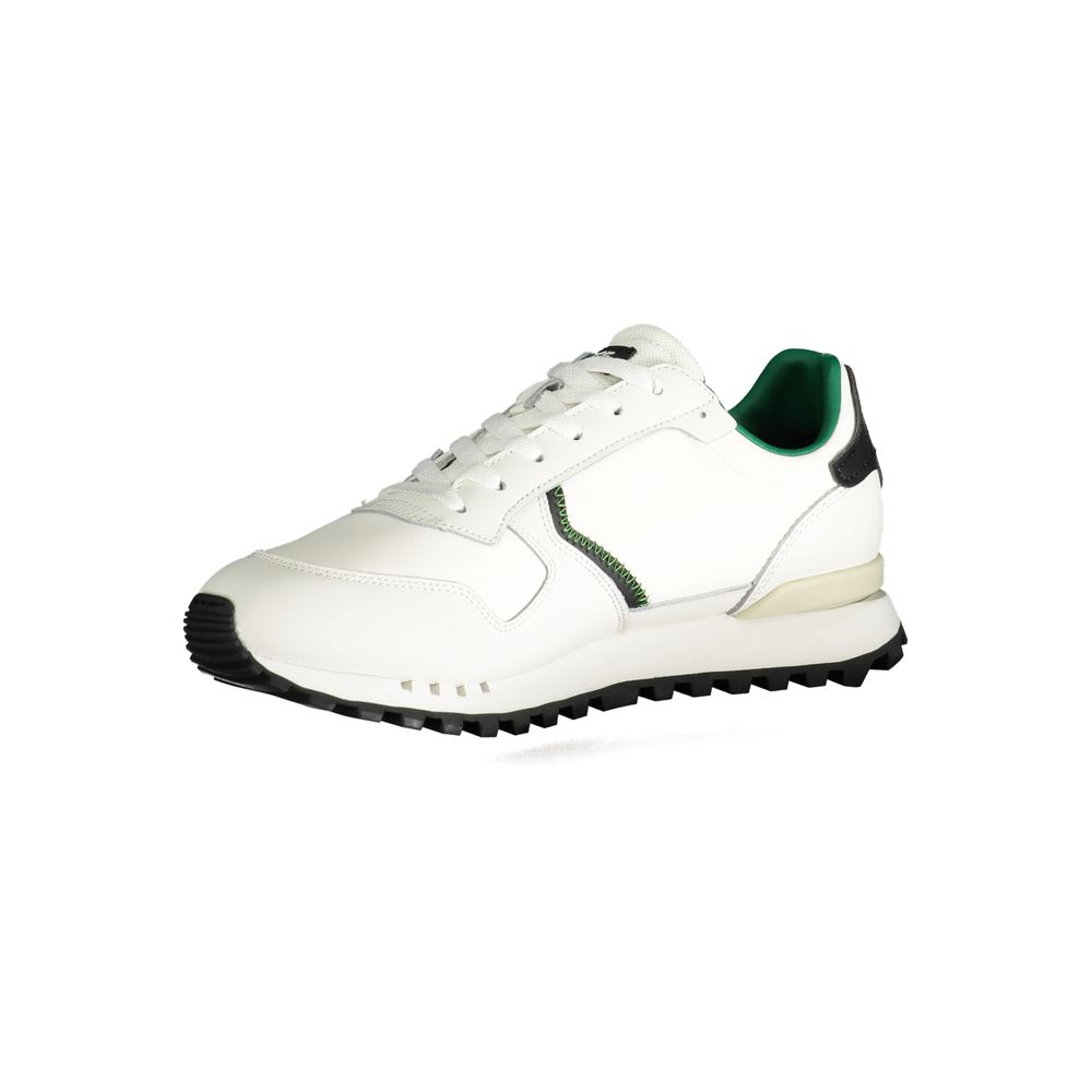 Blauer White Polyester Sneaker