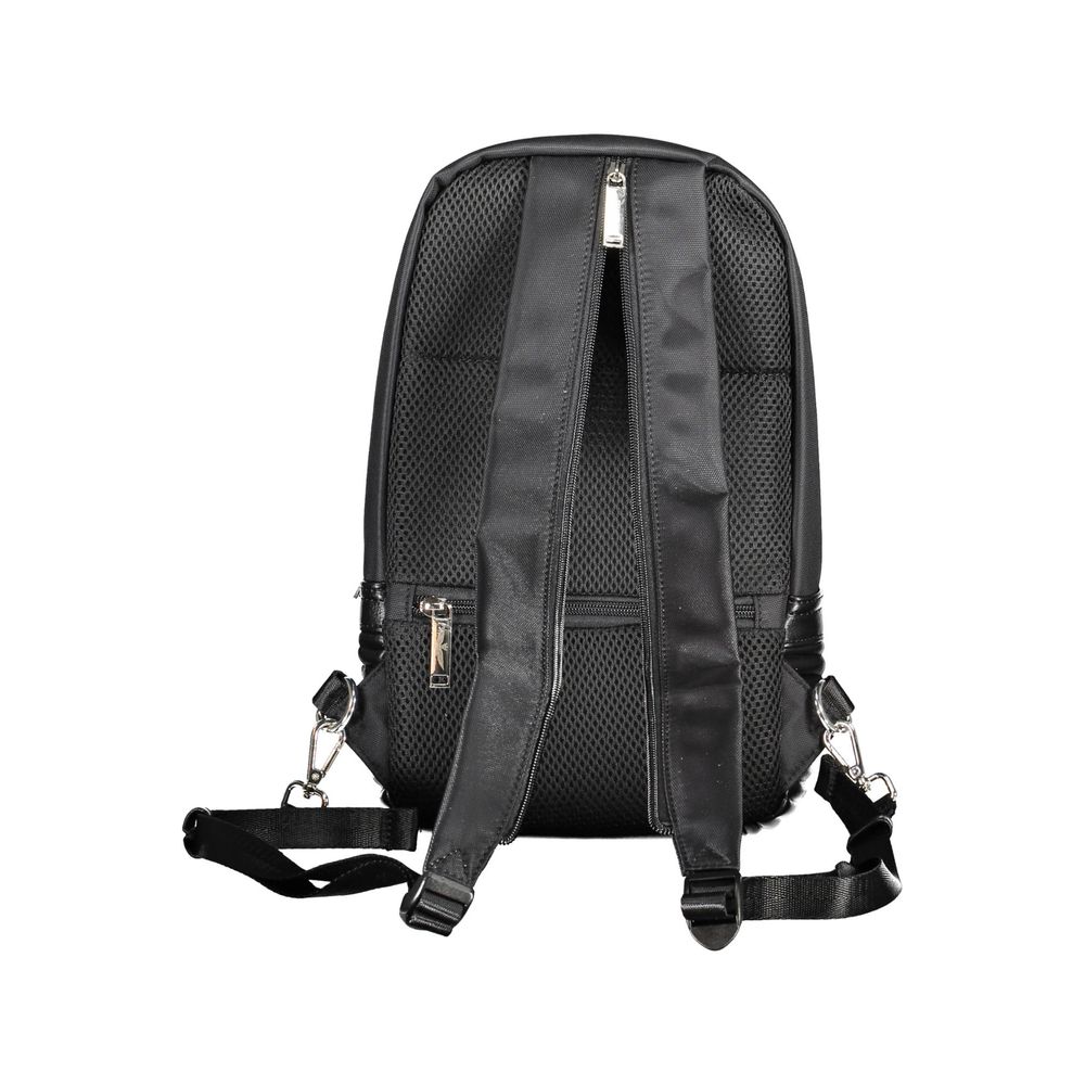 Aeronautica Militare Black Nylon Shoulder Bag