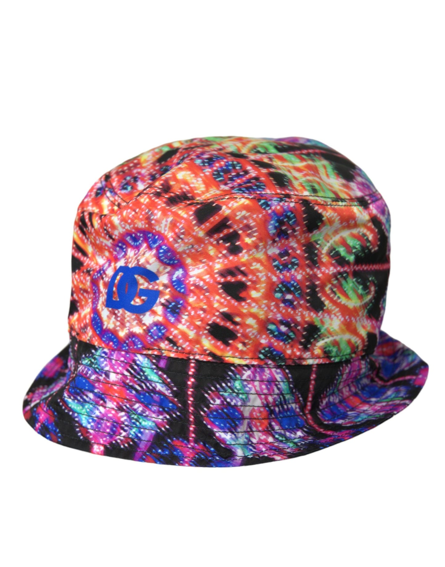 Dolce & Gabbana Multicolor Luminaire Nylon Logo Bucket Cap