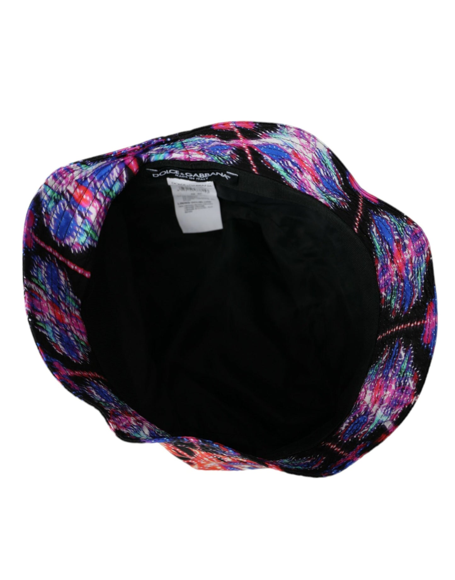 Dolce & Gabbana Multicolor Luminaire Nylon Logo Bucket Cap