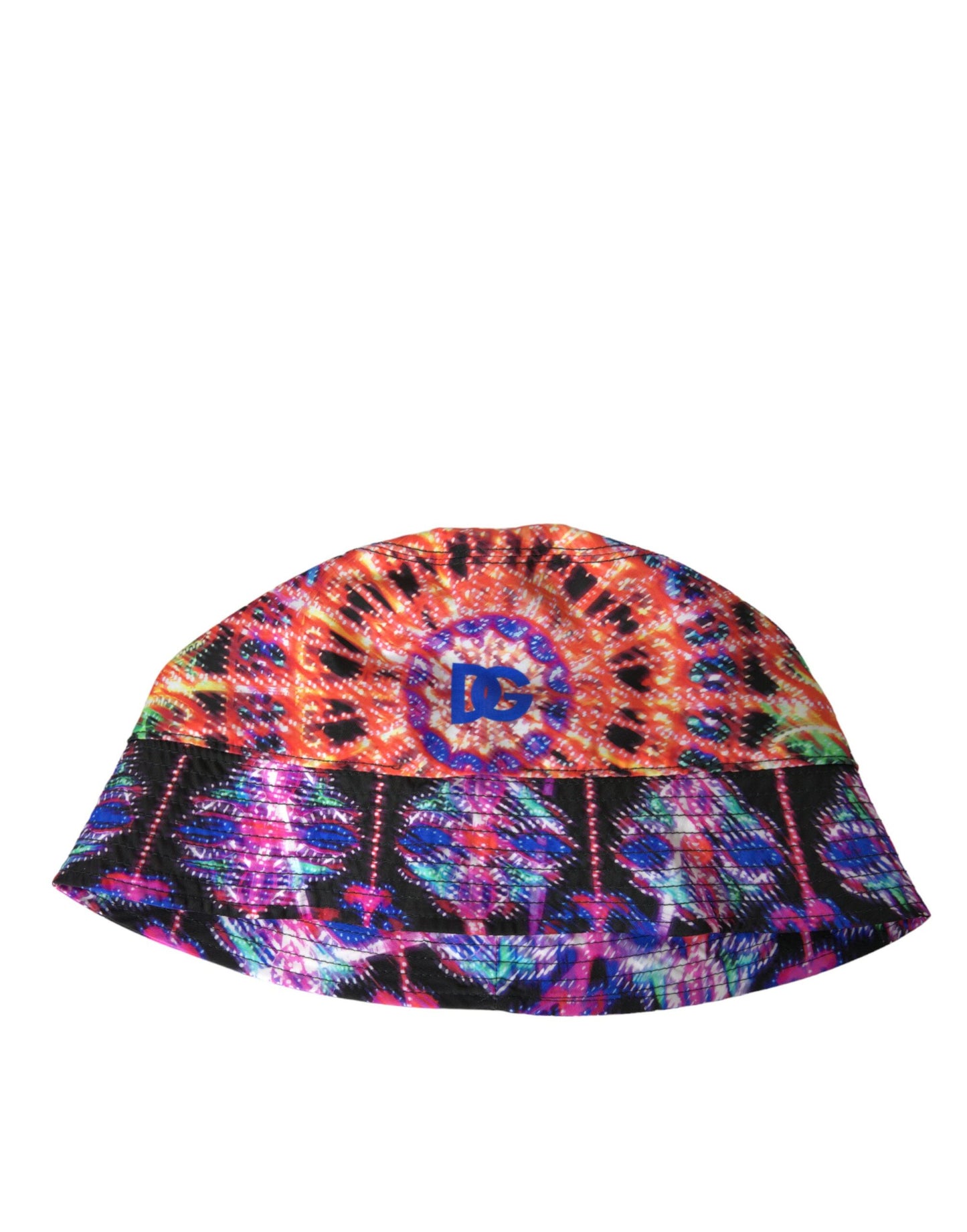 Dolce & Gabbana Multicolor Luminaire Nylon Logo Bucket Cap