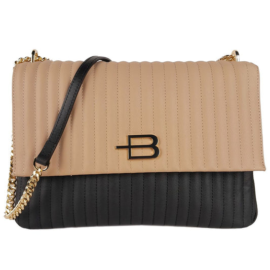 Baldinini Trend Elegant Quilted Calfskin Shoulder Bag