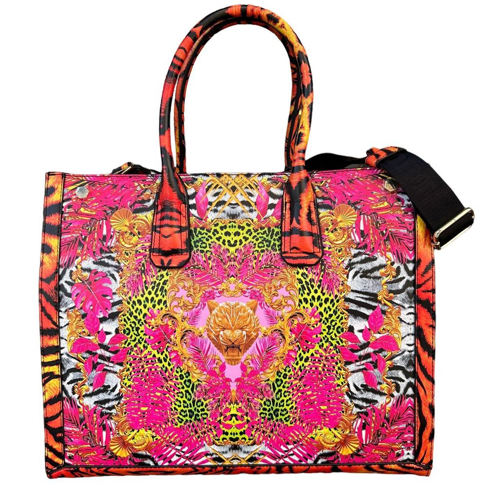 Plein Sport Multicolored Miami Eco-Leather Shopper Bag