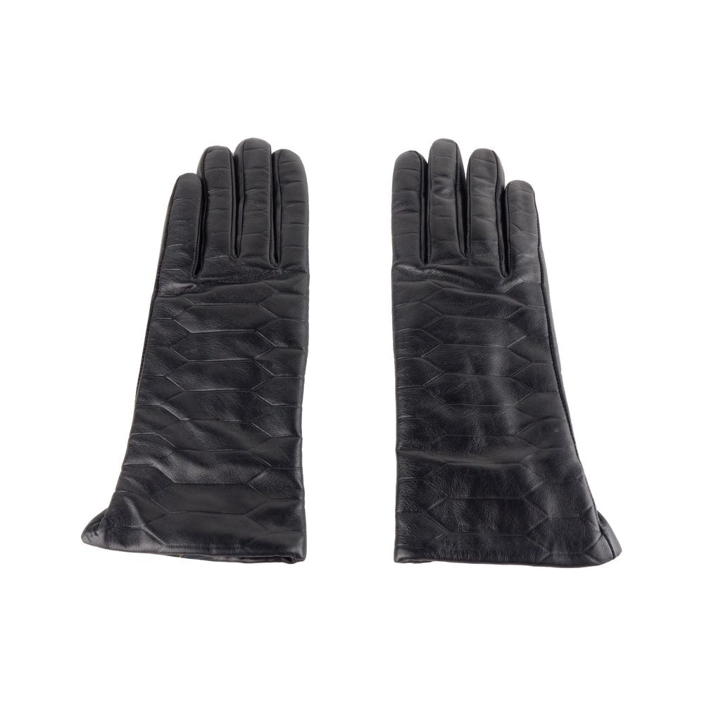 Cavalli Class Black Lambskin Women Glove