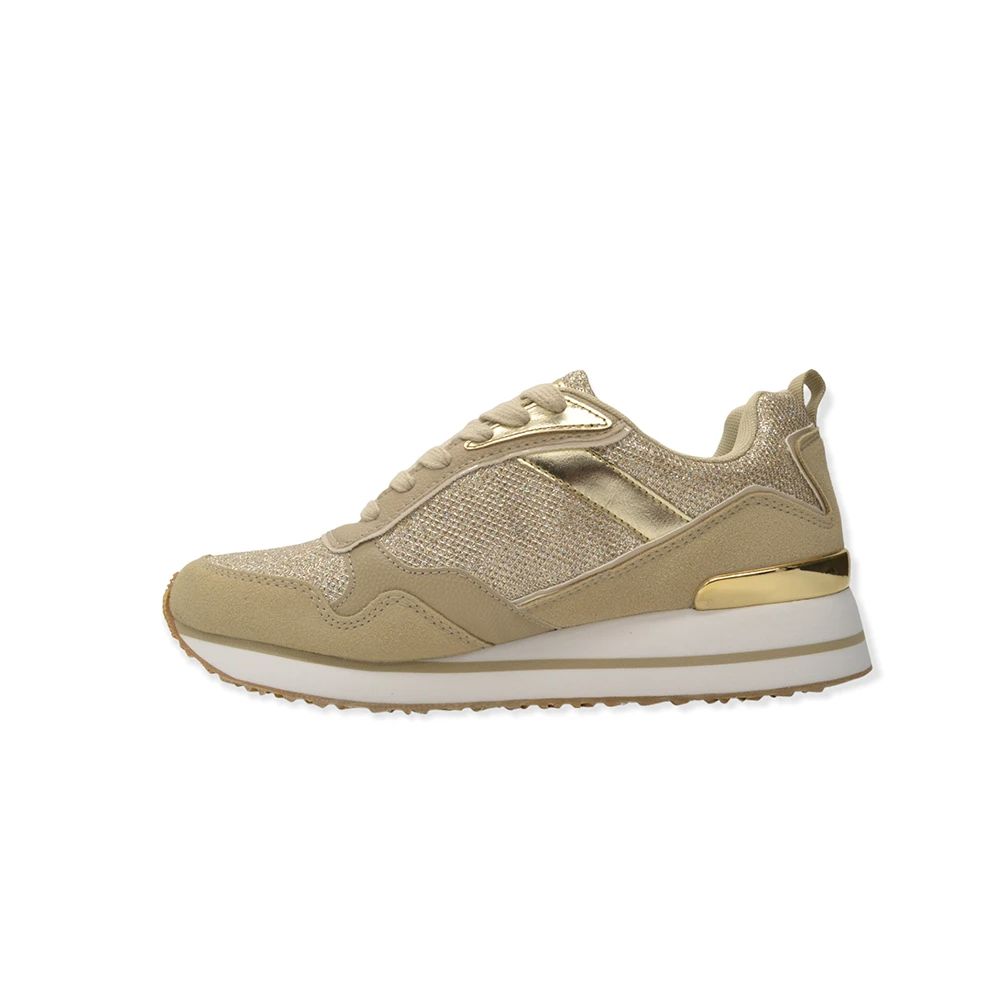 U.S. POLO ASSN. Beige Eco Fabric Women Sneaker