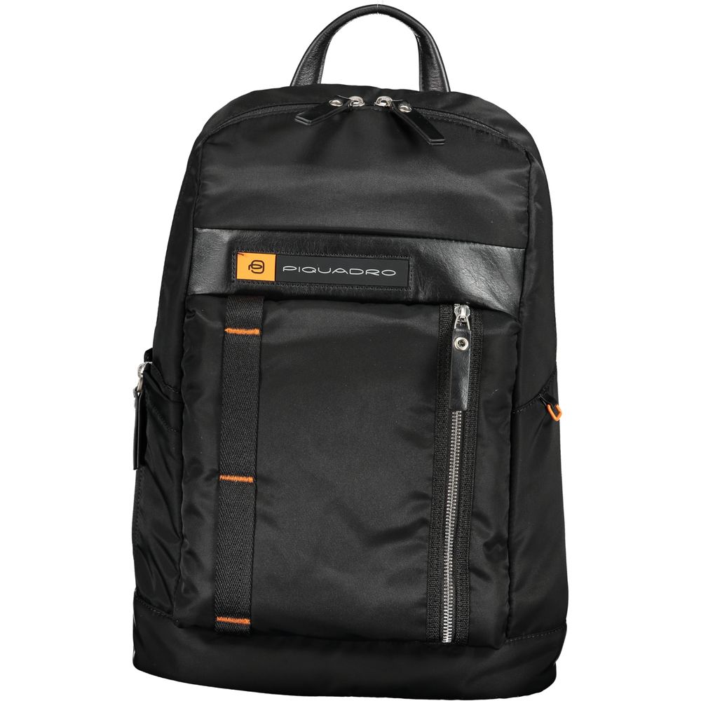 Piquadro Black Nylon Backpack