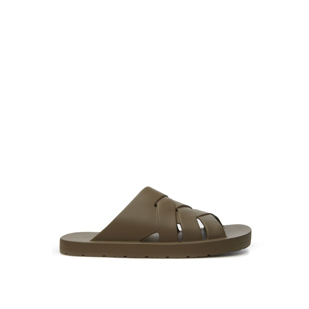 Bottega Veneta Elevated Elegance in Brown Cotton Sandals