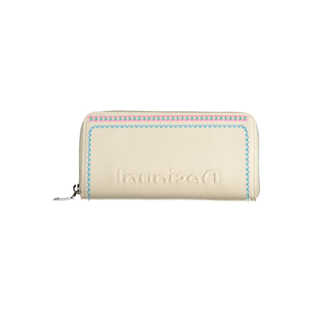 Desigual White Polyethylene Wallet