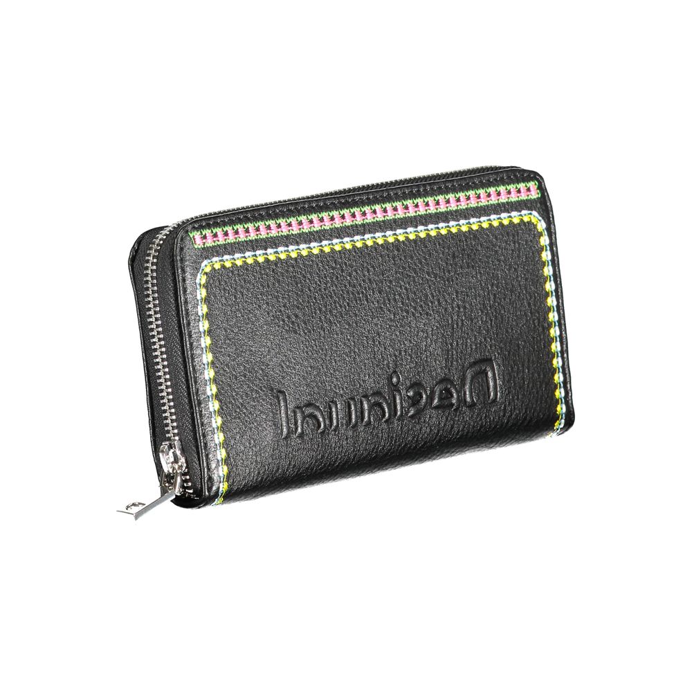 Desigual Black Polyethylene Wallet