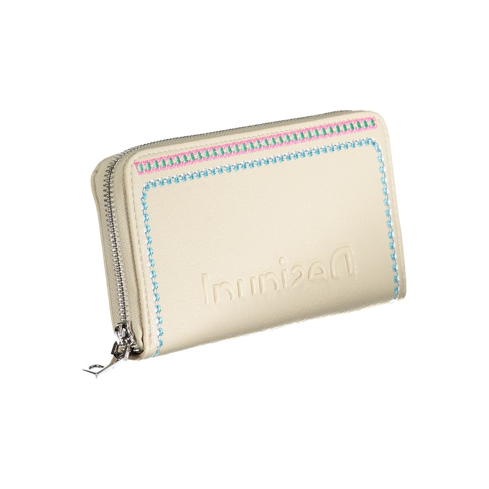 Desigual White Polyethylene Wallet