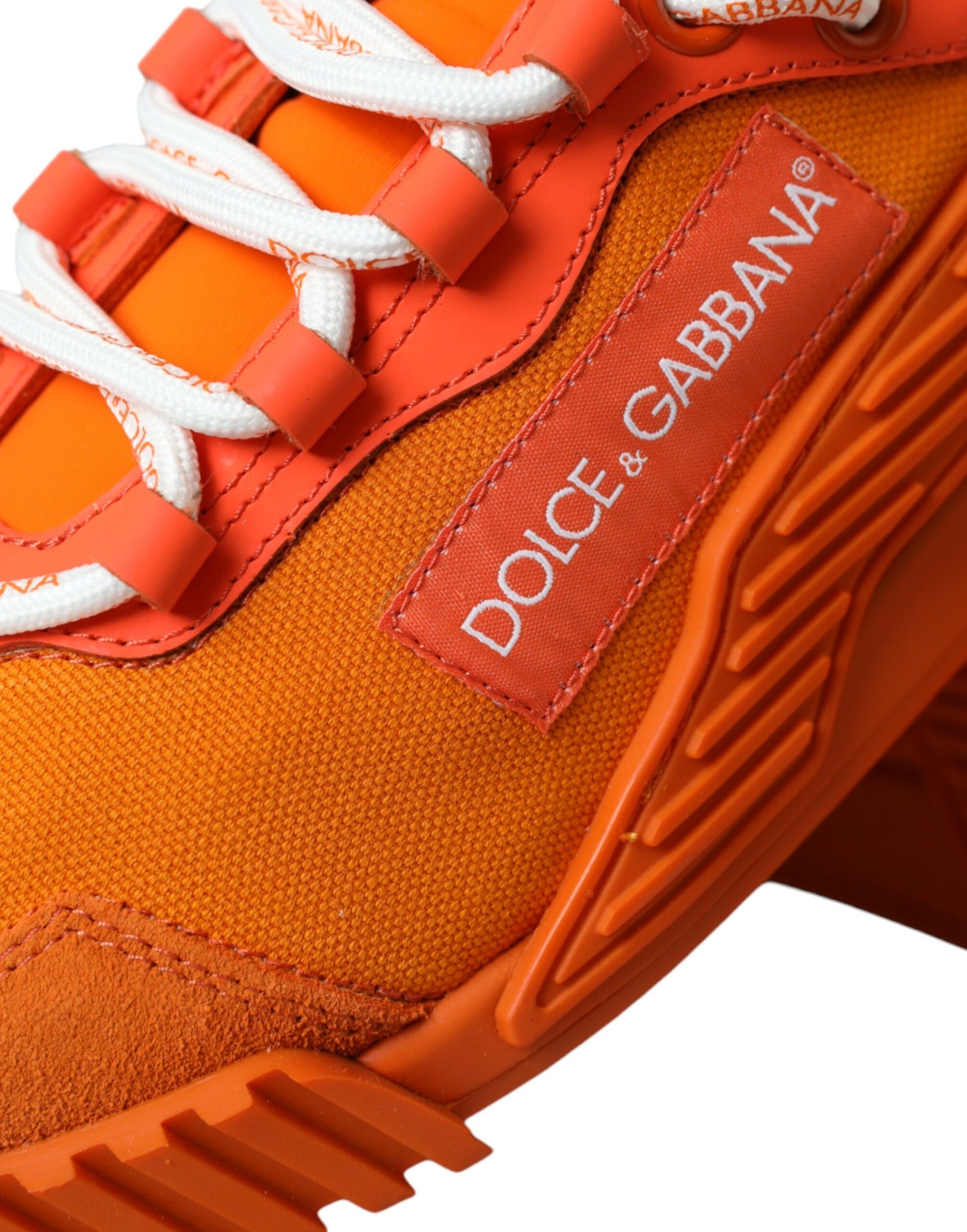 Dolce & Gabbana Orange NS1 Low Top Sports Sneakers Shoes