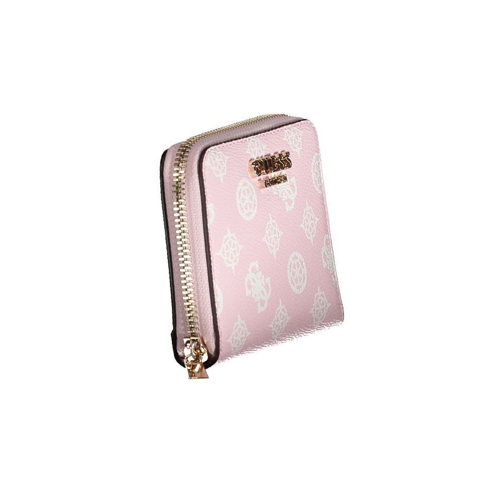 Guess Jeans Pink Polyethylene Wallet