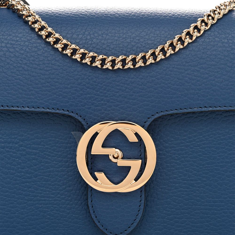 Gucci Blue Leather Crossbody Bag